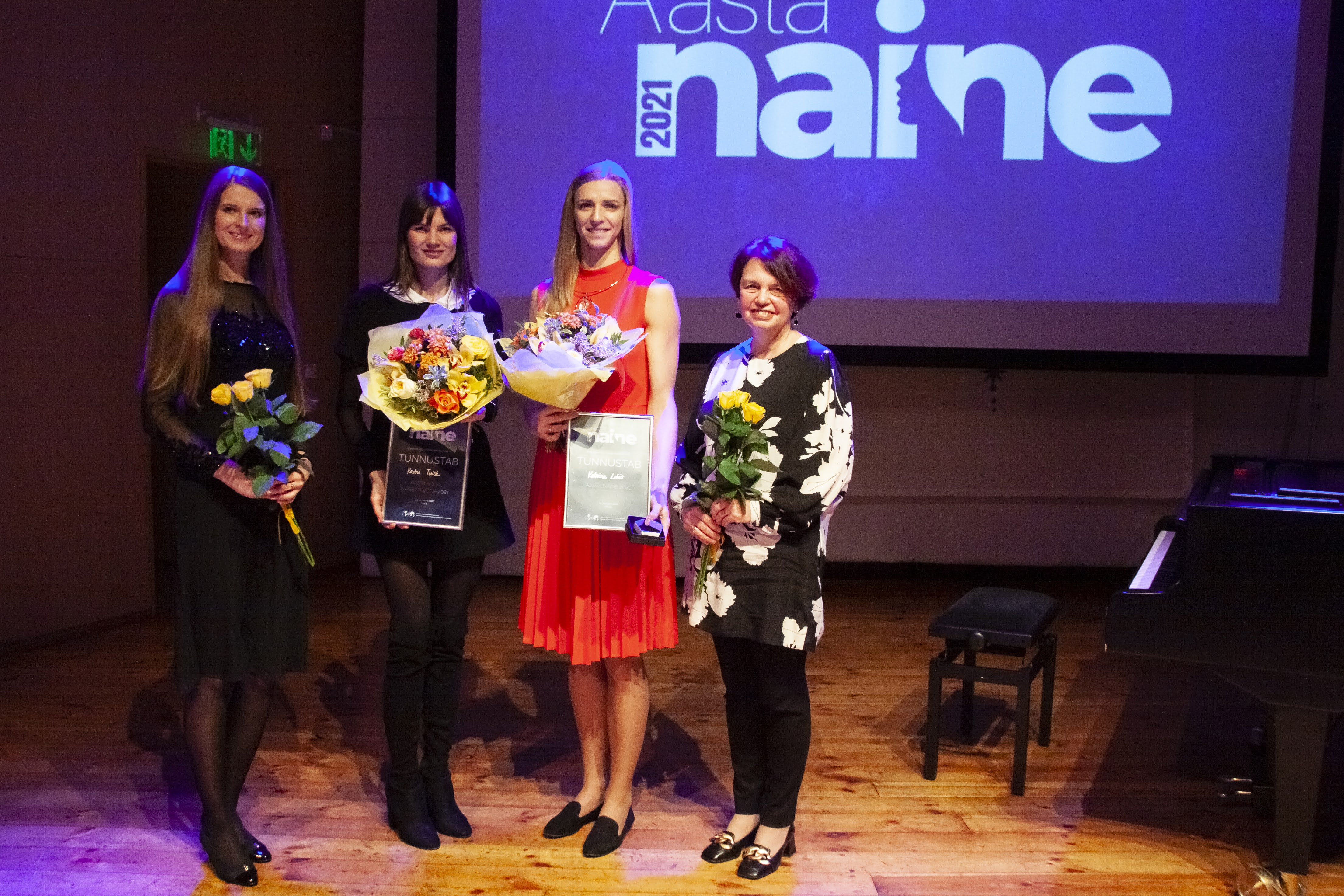 Marion Teder (ANN2020), Kadri Tuisk (ANN2021), Katrina Lehis (AN2021), Irja Lutsar (AN2020). Foto: Tiina Männe