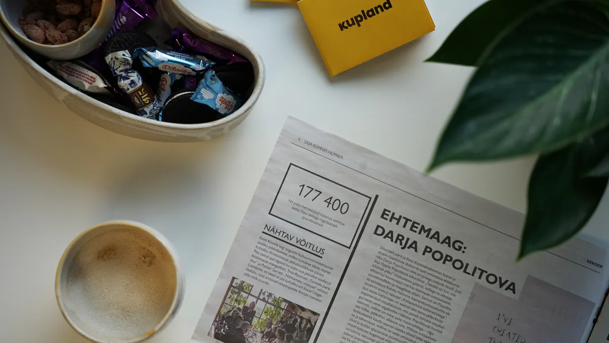 Värsked ajalehed ja kohv Foto: Liiva-ATE